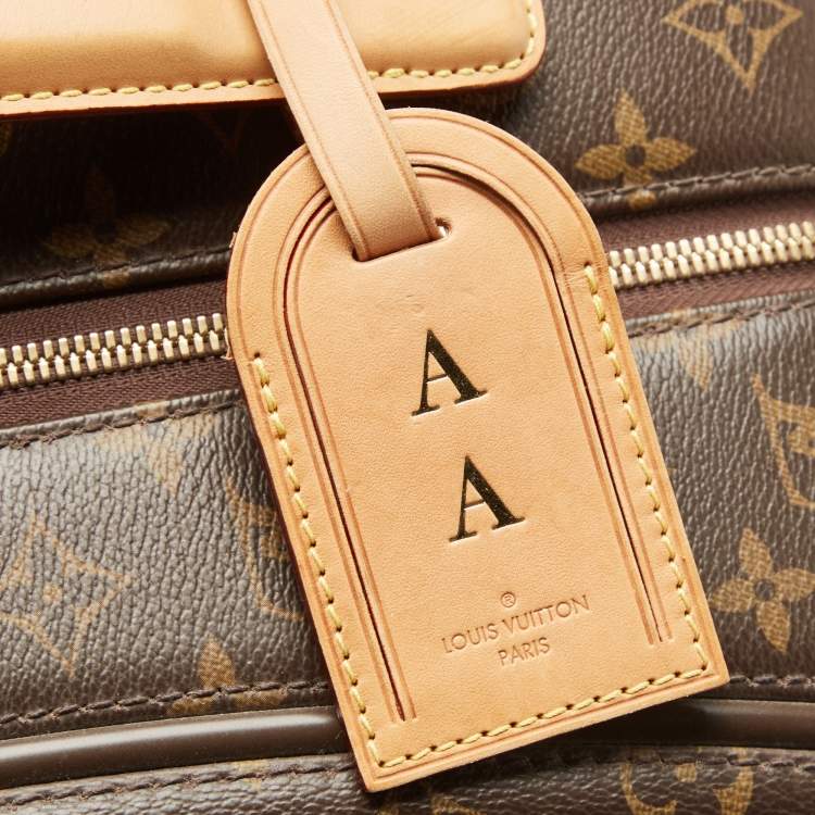 Pre Owned Louis Vuitton Brown Monogram Canvas Zephyr 70 Rolling Suitcase