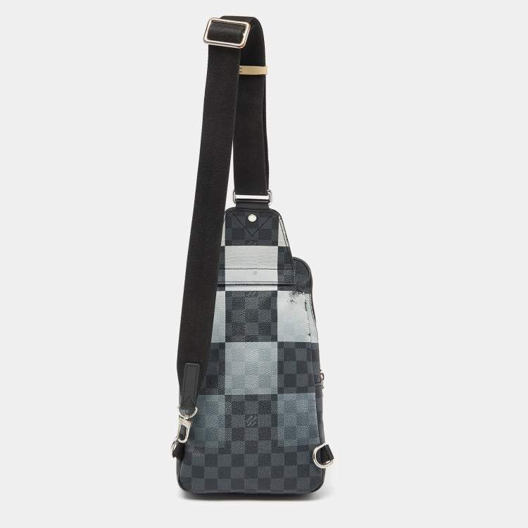 Pre Owned Louis Vuitton Damier Graphite Avenue Sling Bag