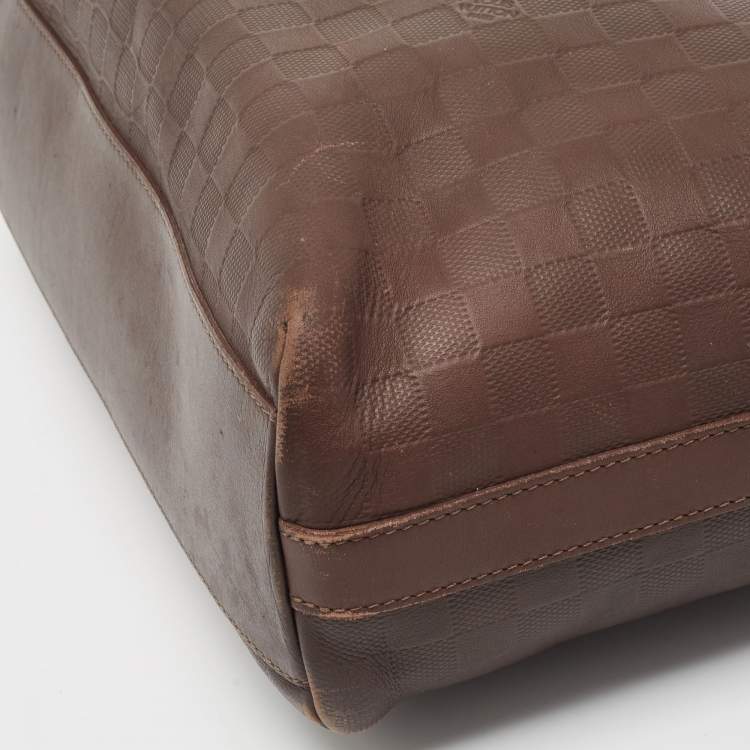 Pre Owned Louis Vuitton Brown Damier Infini Leather Calypso Messenger GM Bag