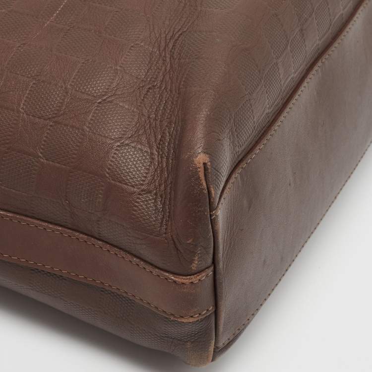 Pre Owned Louis Vuitton Brown Damier Infini Leather Calypso Messenger GM Bag