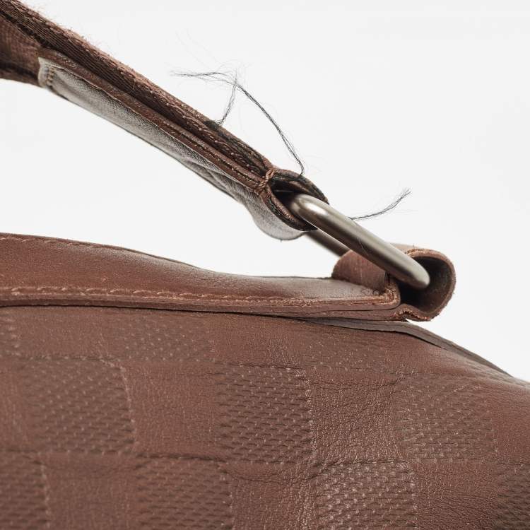 Pre Owned Louis Vuitton Brown Damier Infini Leather Calypso Messenger GM Bag