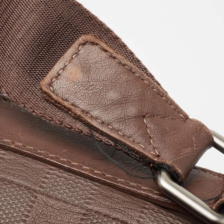 Pre Owned Louis Vuitton Brown Damier Infini Leather Calypso Messenger GM Bag