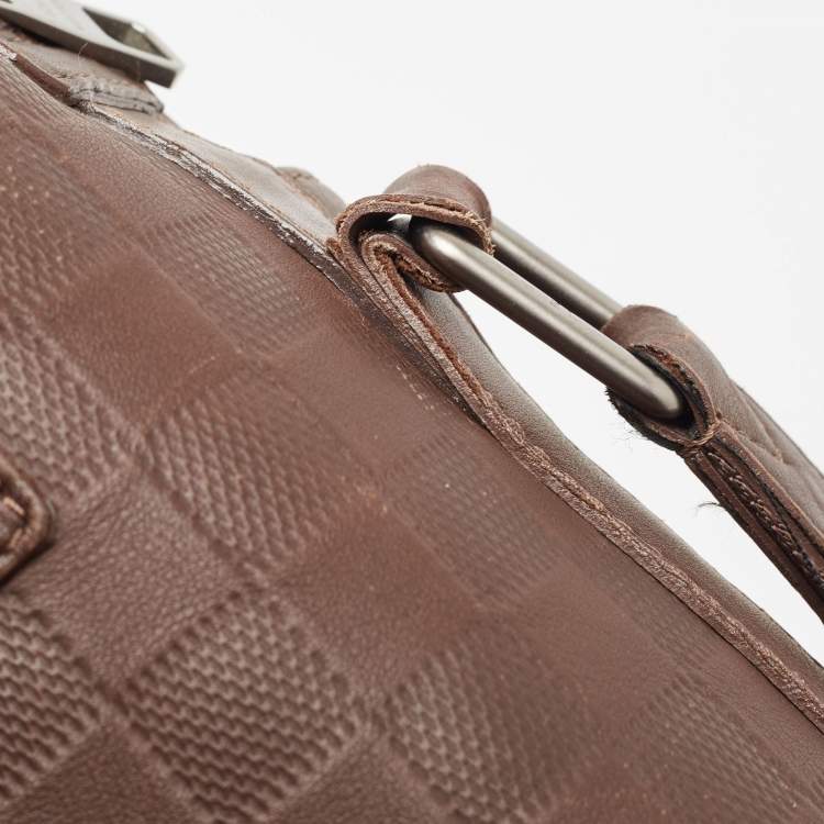 Pre Owned Louis Vuitton Brown Damier Infini Leather Calypso Messenger GM Bag