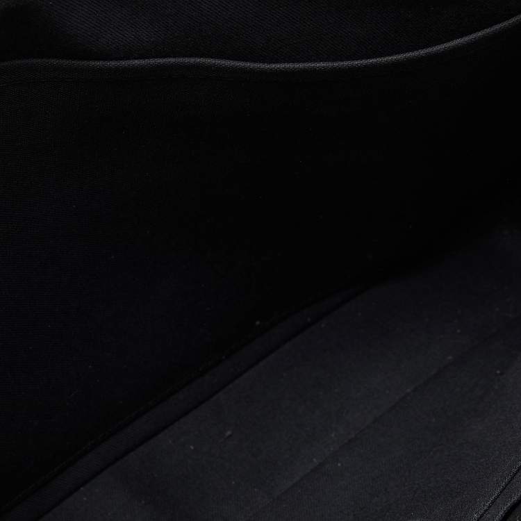 Pre Owned Louis Vuitton Black Taiga Leather Porte Documents Briefcase Bag