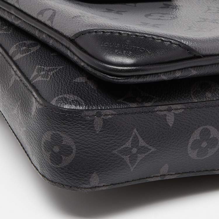 Pre Owned Louis Vuitton Monogram Eclipse Canvas Trio Messenger Bag