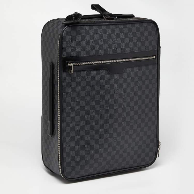 Pre Owned Louis Vuitton Damier Graphite Canvas Pegase 55 Luggage