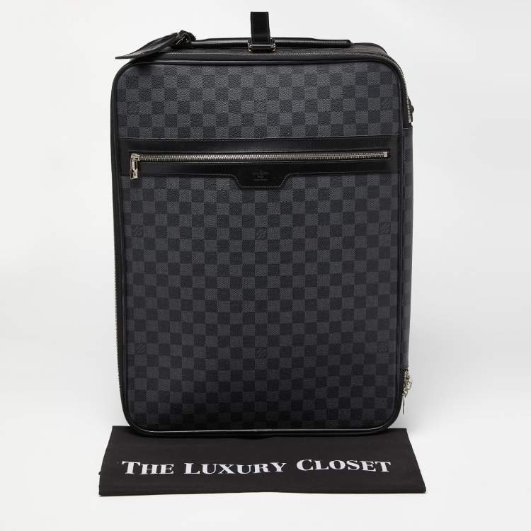 Pre Owned Louis Vuitton Damier Graphite Canvas Pegase 55 Luggage