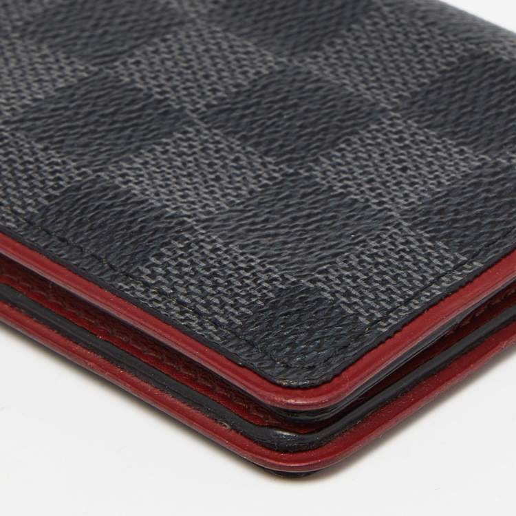 Pre Owned Louis Vuitton Bordeaux Damier Graphite Canvas Pocket Organizer