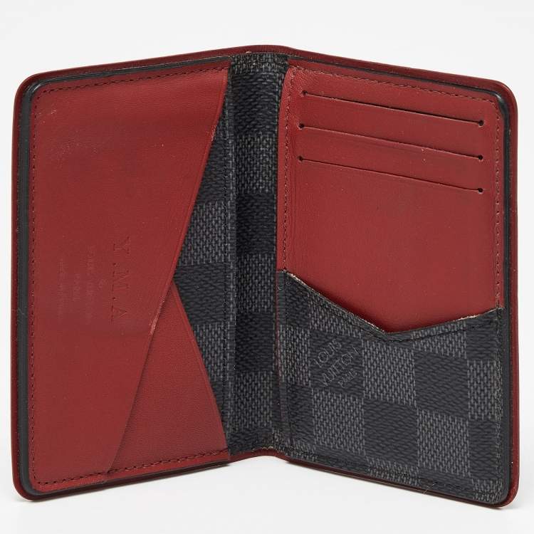 Pre Owned Louis Vuitton Bordeaux Damier Graphite Canvas Pocket Organizer