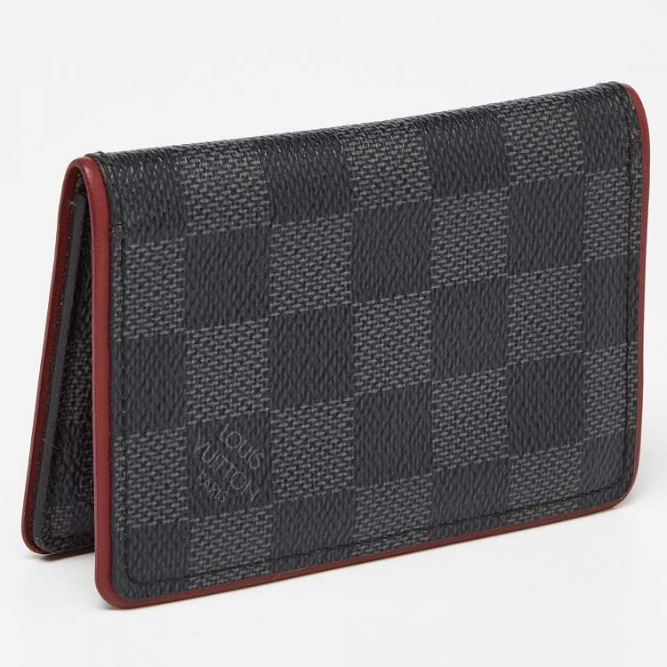 Pre Owned Louis Vuitton Bordeaux Damier Graphite Canvas Pocket Organizer