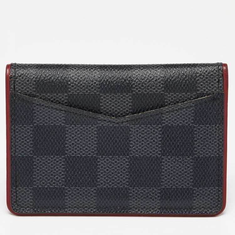 Pre Owned Louis Vuitton Bordeaux Damier Graphite Canvas Pocket Organizer