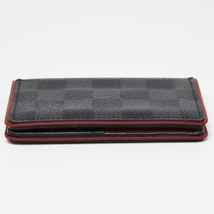 Pre Owned Louis Vuitton Bordeaux Damier Graphite Canvas Pocket Organizer
