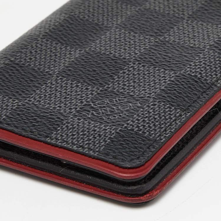 Pre Owned Louis Vuitton Bordeaux Damier Graphite Canvas Pocket Organizer