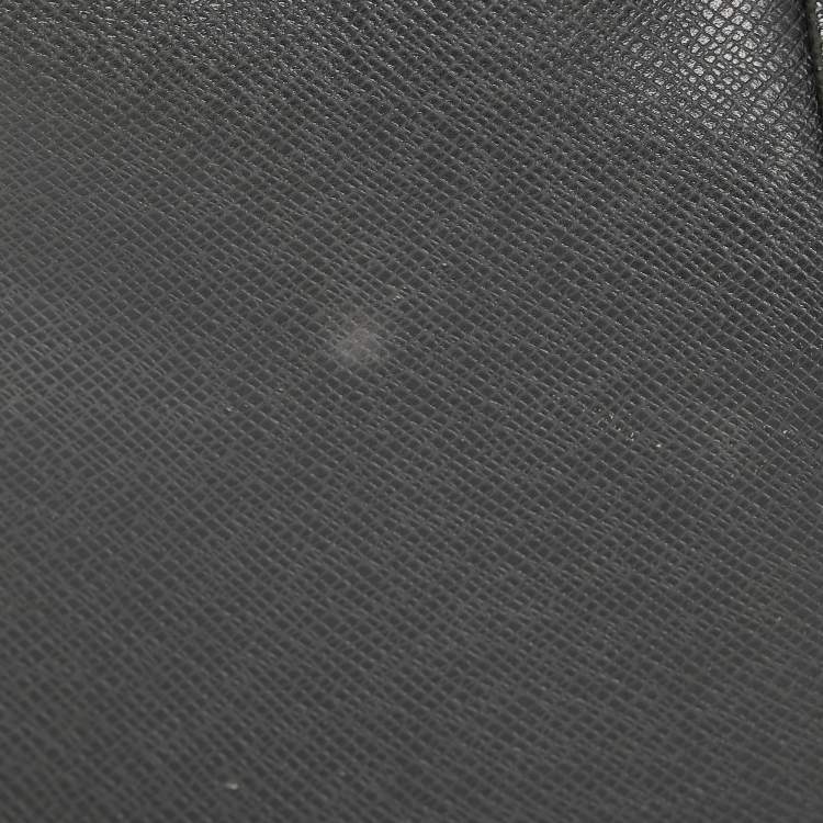 Pre Owned Louis Vuitton Black Taiga Leather Kasai Clutch Bag
