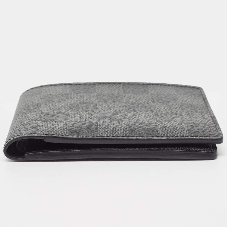 Pre Owned Louis Vuitton Damier Graphite Canvas Multiple Bifold Wallet