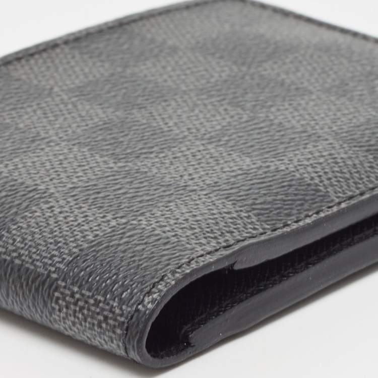Pre Owned Louis Vuitton Damier Graphite Canvas Multiple Bifold Wallet