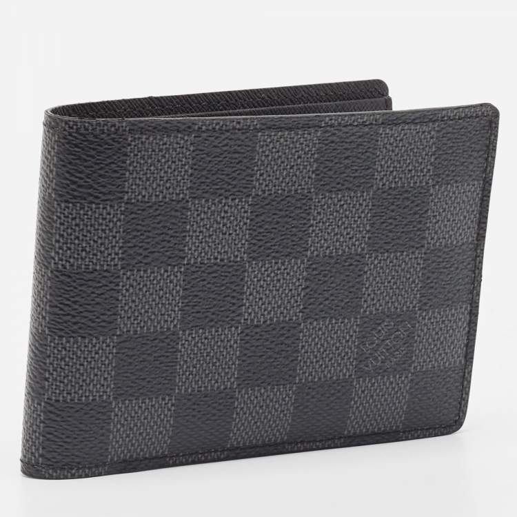 Pre Owned Louis Vuitton Damier Graphite Canvas Multiple Bifold Wallet