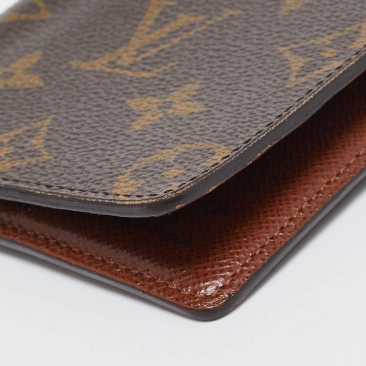 Pre Owned Louis Vuitton Monogram Canvas Card Holder Wallet 
