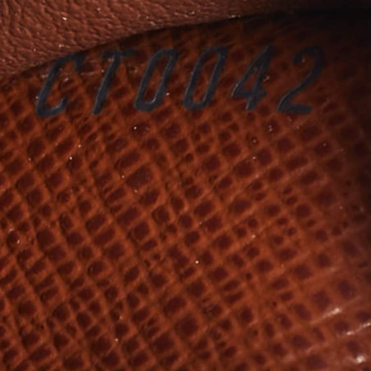 Pre Owned Louis Vuitton Monogram Canvas Card Holder Wallet 