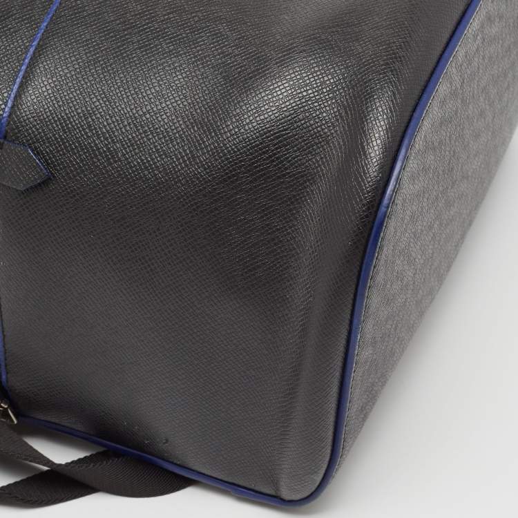 Pre Owned Louis Vuitton Black Taiga Lether Anton Backpack