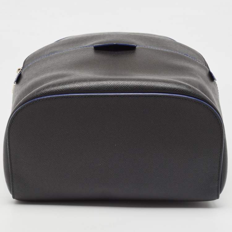 Pre Owned Louis Vuitton Black Taiga Lether Anton Backpack