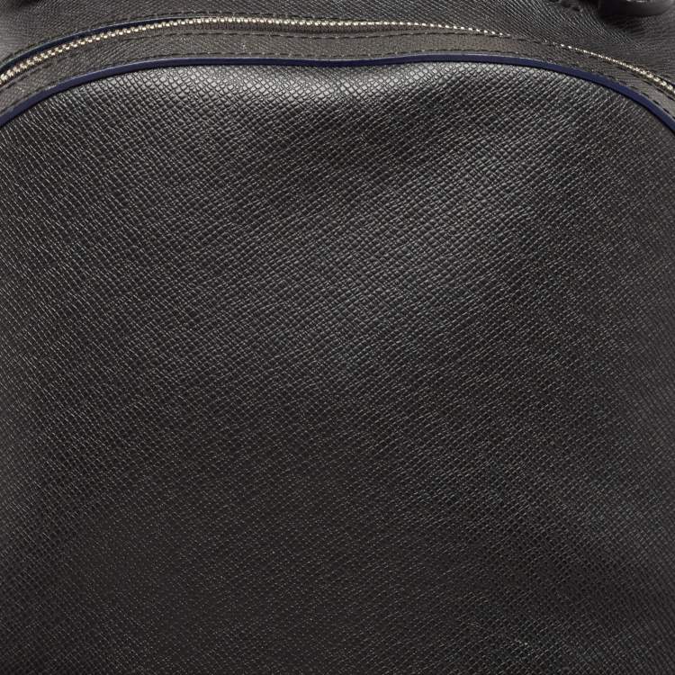 Pre Owned Louis Vuitton Black Taiga Lether Anton Backpack