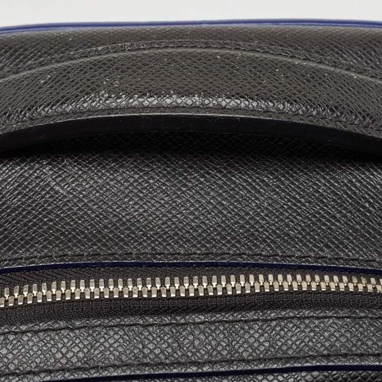 Pre Owned Louis Vuitton Black Taiga Lether Anton Backpack