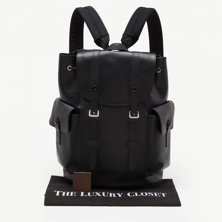 مملوكة مسبقًا Louis Vuitton Black Epi Leather Christopher PM Backpack