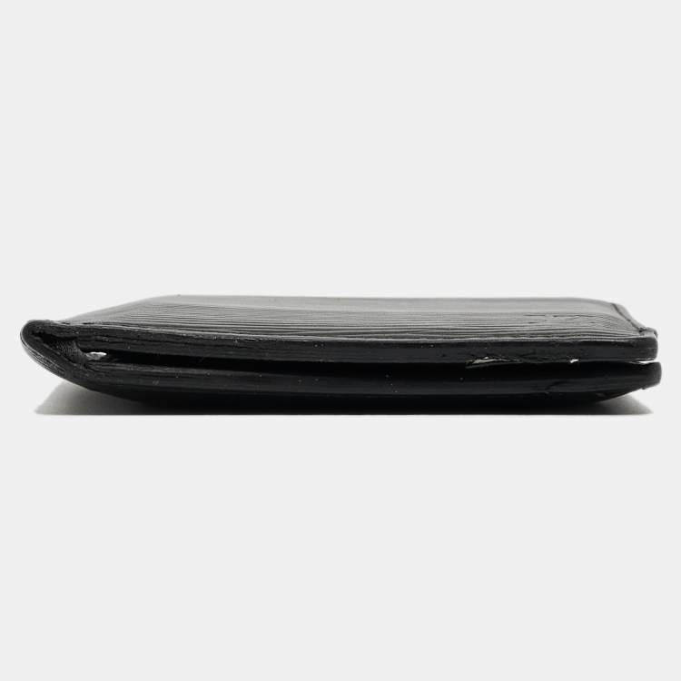 Pre Owned Louis Vuitton Black Epi Leather Slender Wallet