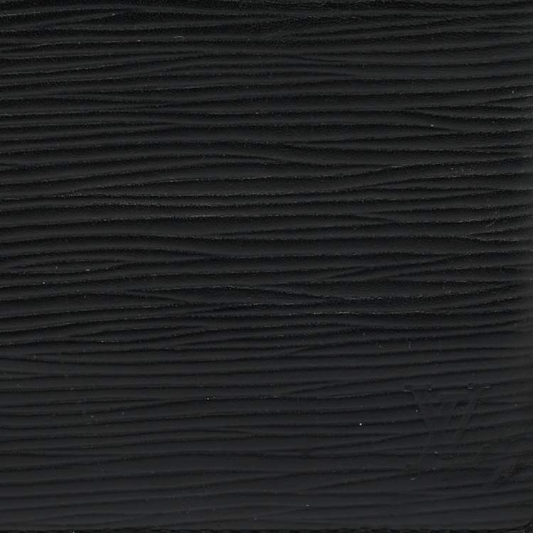 Pre Owned Louis Vuitton Black Epi Leather Slender Wallet