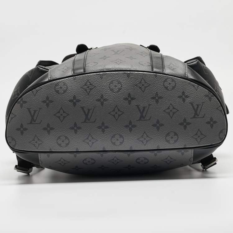 Pre Owned Louis Vuitton Monogram Eclipse Canvas Christopher MM Backpack