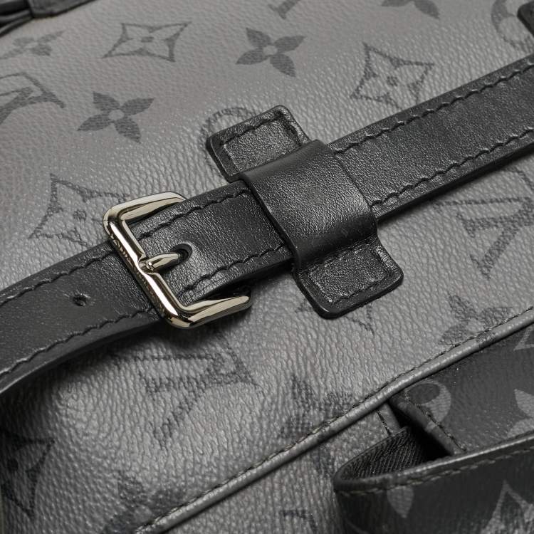Pre Owned Louis Vuitton Monogram Eclipse Canvas Christopher MM Backpack