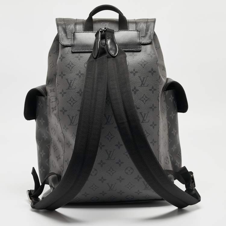 Pre Owned Louis Vuitton Monogram Eclipse Canvas Christopher MM Backpack