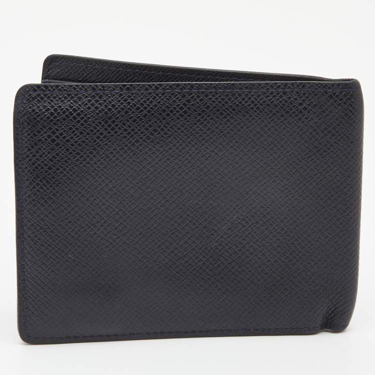 Pre Owned Louis Vuitton Blue Infini Leather Bifold Wallet