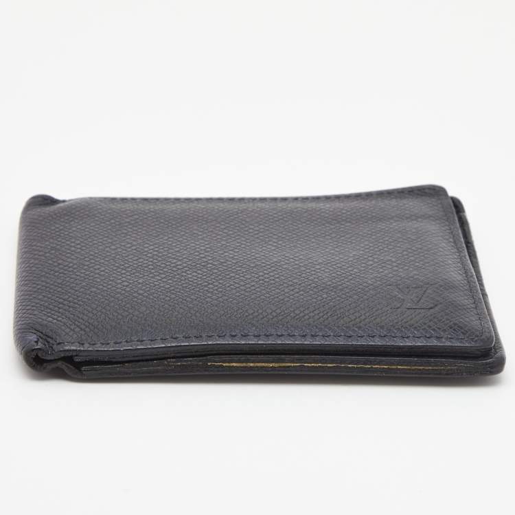Pre Owned Louis Vuitton Blue Infini Leather Bifold Wallet