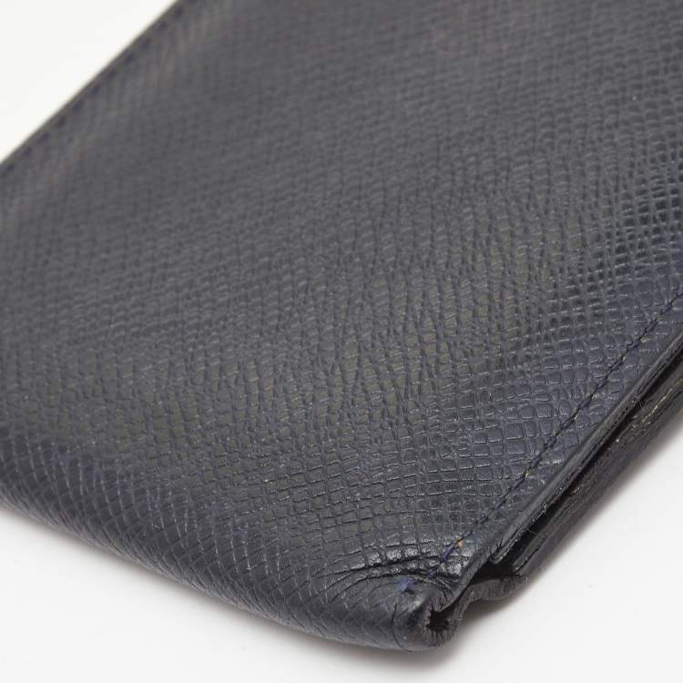 Pre Owned Louis Vuitton Blue Infini Leather Bifold Wallet