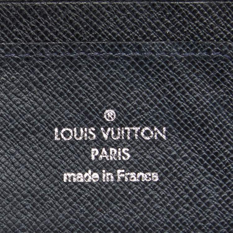 Pre Owned Louis Vuitton Blue Infini Leather Bifold Wallet