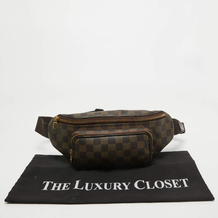 Pre Owned Louis Vuitton Damier Ebene Canvas Merville Belt Bag