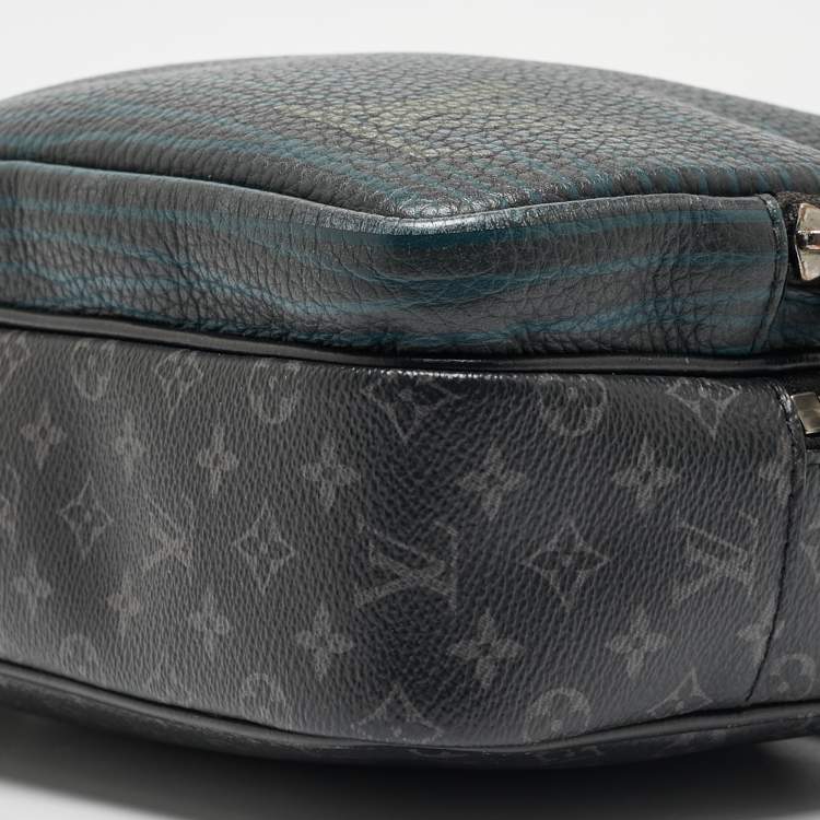 Pre Owned Louis Vuitton Monogram Eclipse Canvas Multipocket Patchwork Messenger Bag