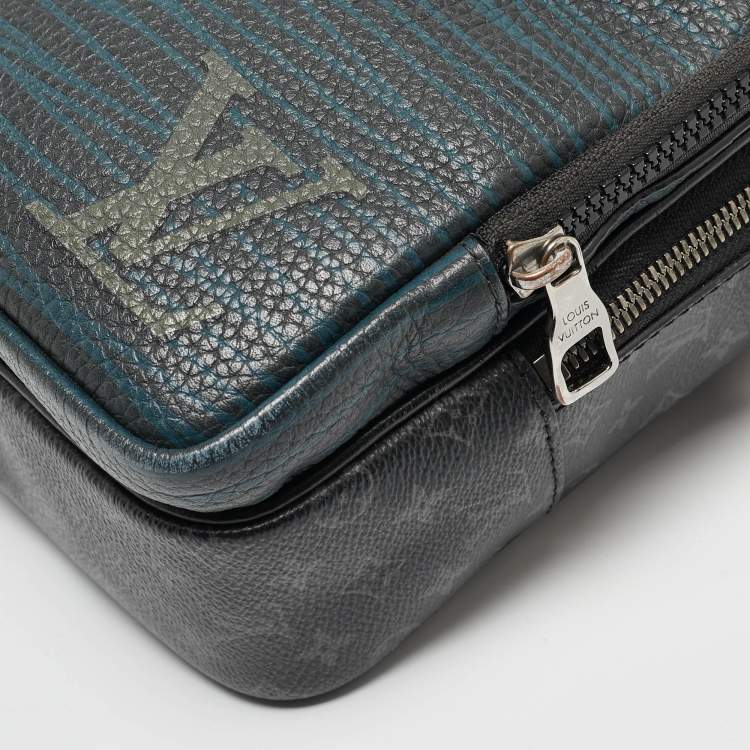 Pre Owned Louis Vuitton Monogram Eclipse Canvas Multipocket Patchwork Messenger Bag