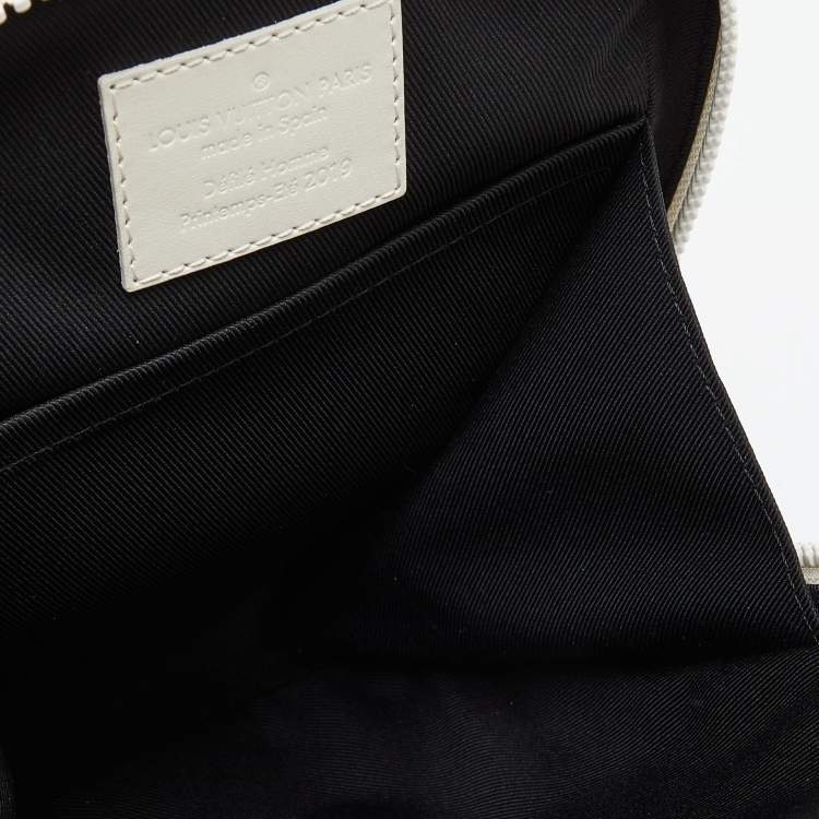 Pre Owned Louis Vuitton White Monogram Empreinte Utility Side Bag
