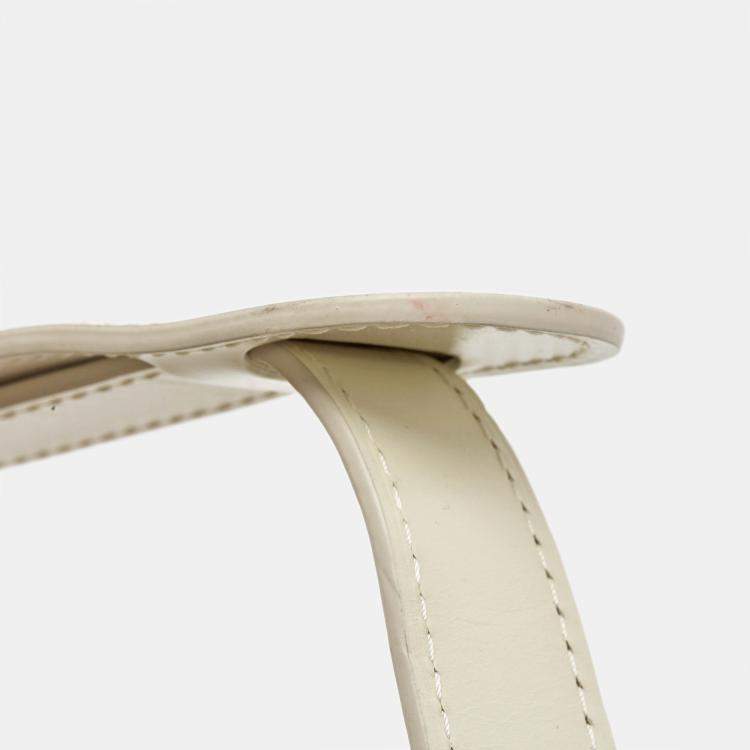 Pre Owned Louis Vuitton White Monogram Empreinte Utility Side Bag