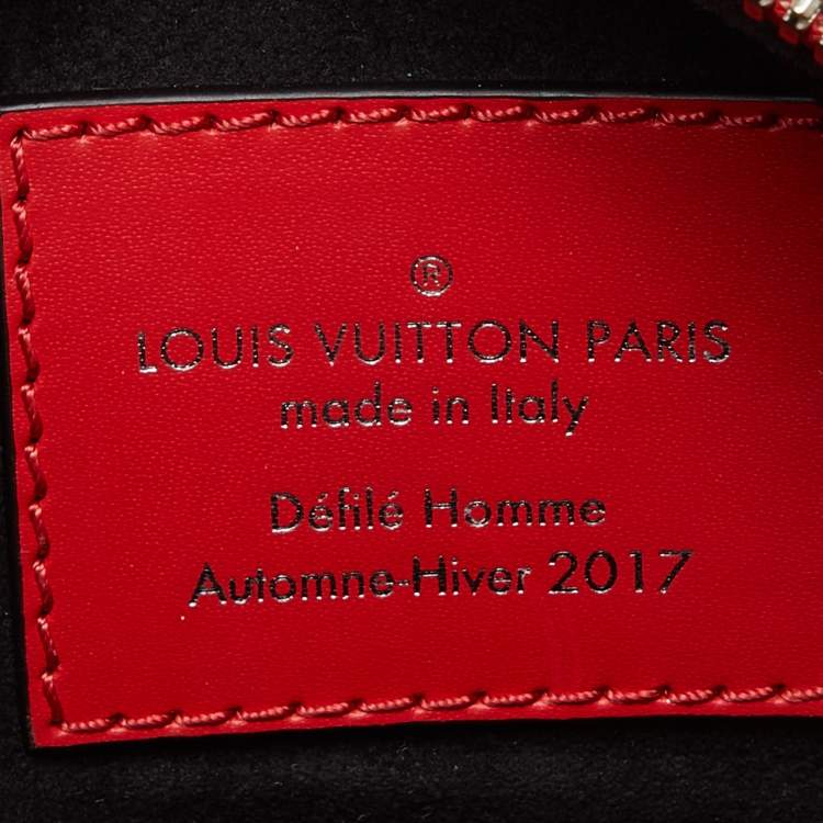 Pre Owned Louis Vuitton x Supreme Red Epi Leather Danube PM Bag