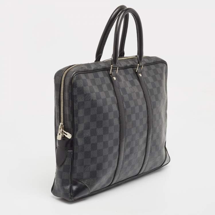 Pre Owned Louis Vuitton Damier Graphite Canvas Porte Documents Voyage Briefcase