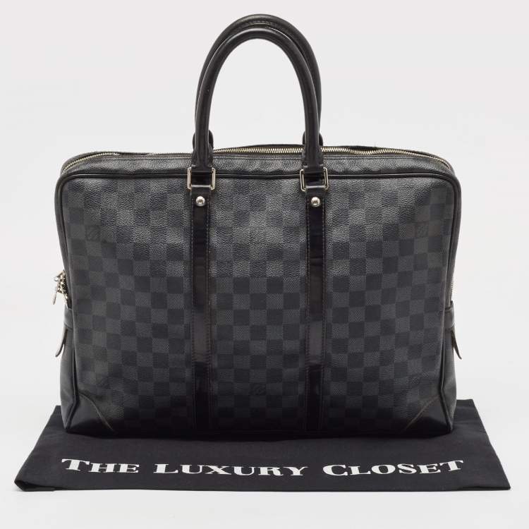 Pre Owned Louis Vuitton Damier Graphite Canvas Porte Documents Voyage Briefcase