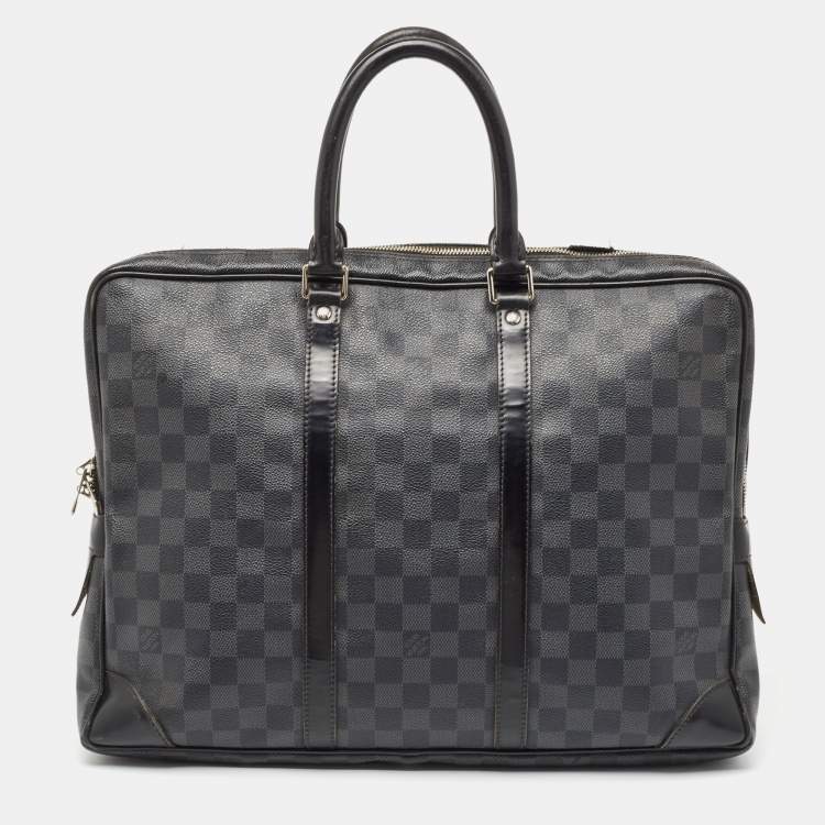 Pre Owned Louis Vuitton Damier Graphite Canvas Porte Documents Voyage Briefcase
