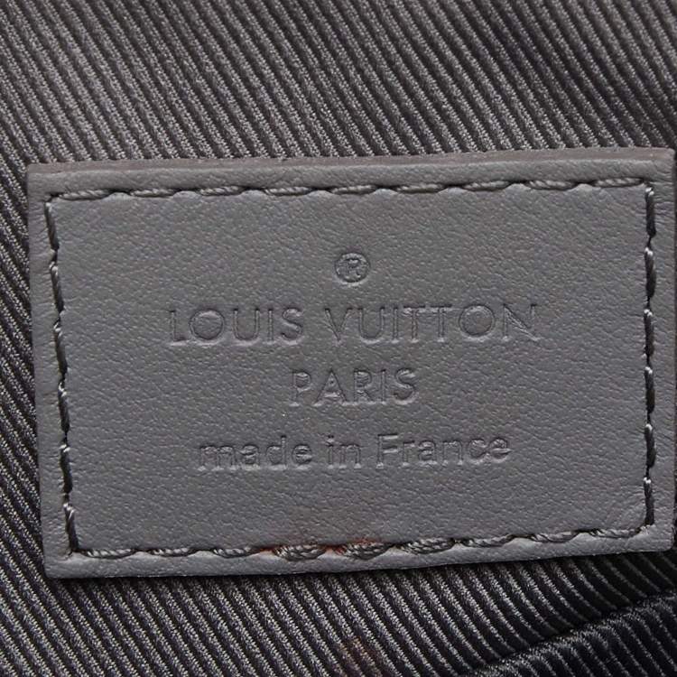 Pre Owned Louis Vuitton Grey Leather City Keepall Bag