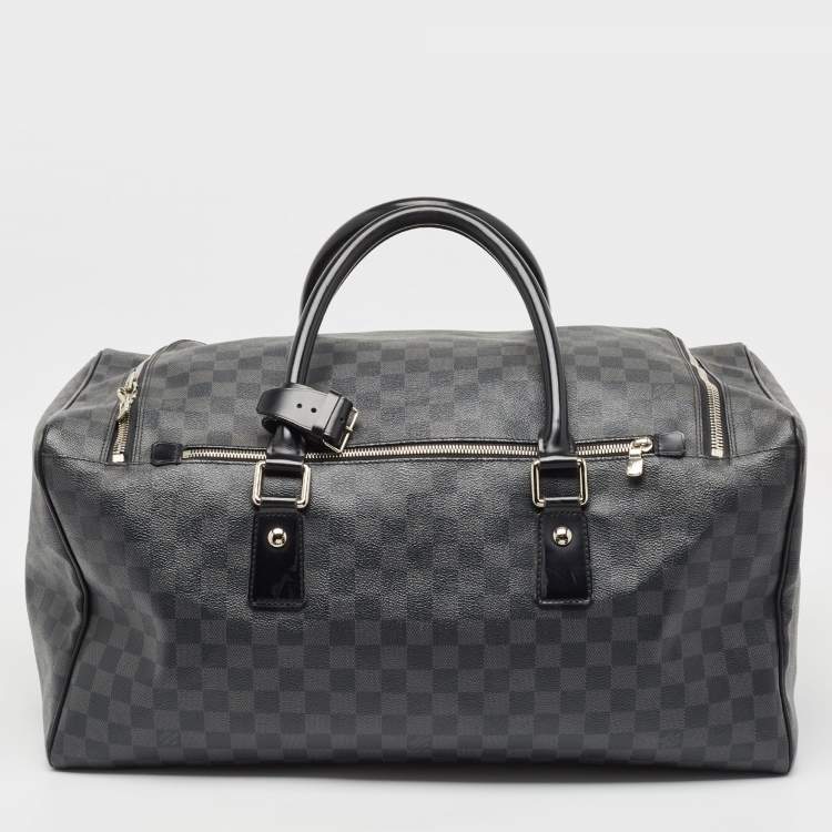 Pre Owned Louis Vuitton Damier Graphite Canvas Roadster 50 Bag