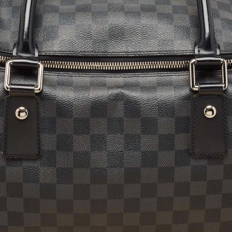 Pre Owned Louis Vuitton Damier Graphite Canvas Roadster 50 Bag
