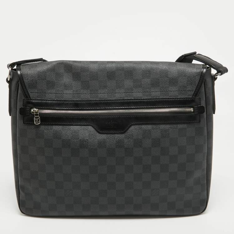 Pre Owned Louis Vuitton Damier Graphite Canvas Daniel GM Bag